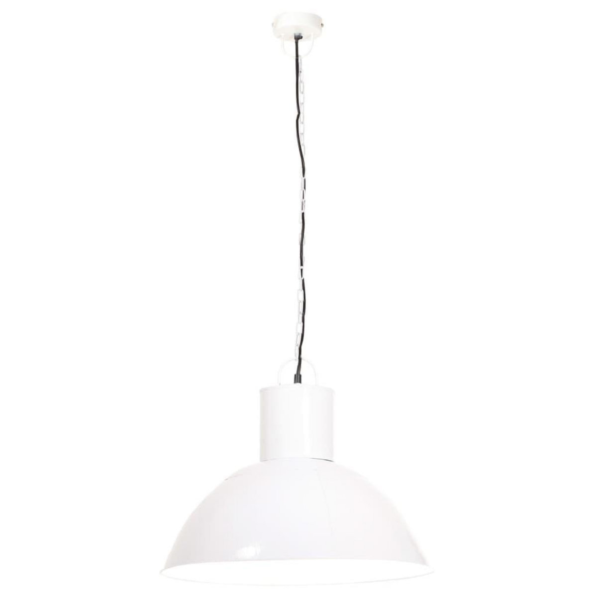 VIDAXL Lampe suspendue 25 W Blanc Rond 48 cm E27