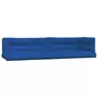 VIDAXL Coussins de palette 5 pcs bleu royal tissu