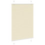 Voir la diapositive 3 : VIDAXL Store plisse creme 95x100 cm largeur du tissu 94,4 cm polyester