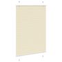 Voir la diapositive 3 : VIDAXL Store plisse creme 95x100 cm largeur du tissu 94,4 cm polyester