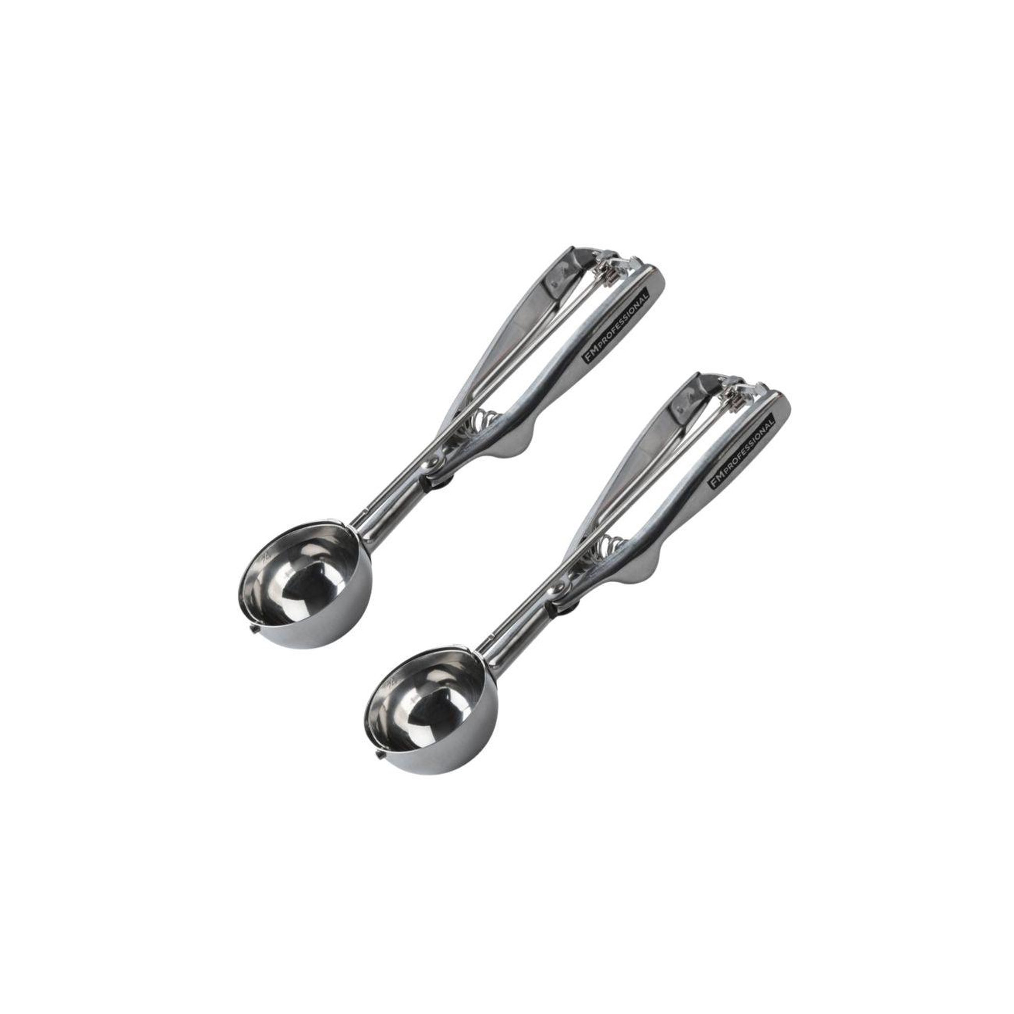 FM PROFESSIONAL Set de 2 ustensiles de cuisine cuillère à glace inox fm professional divers