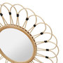 Voir la diapositive 3 : OSTARIA Miroir rond rotin Marguerite naturel D50