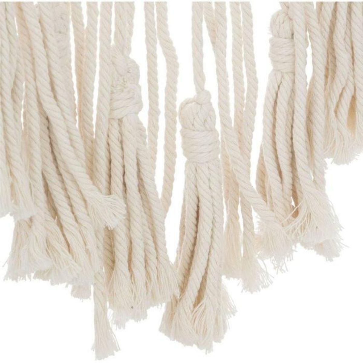 ATMOSPHERA Déco Murale Macramé  Soline  77cm Blanc