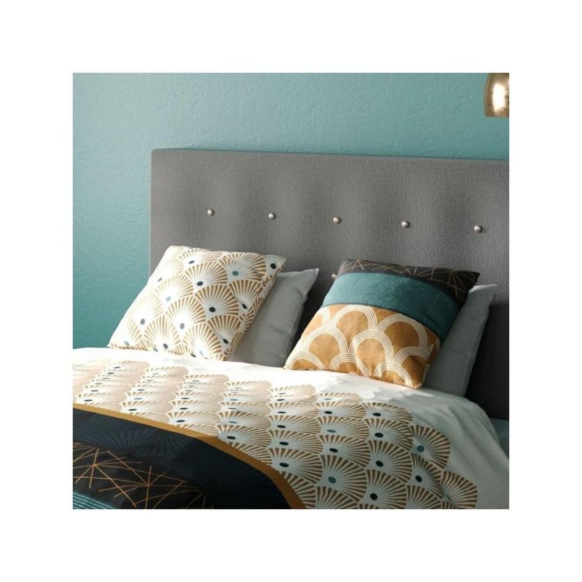 ATELIER DU COTON Housse de couette 240x220 + 2 taies coton 57 fils