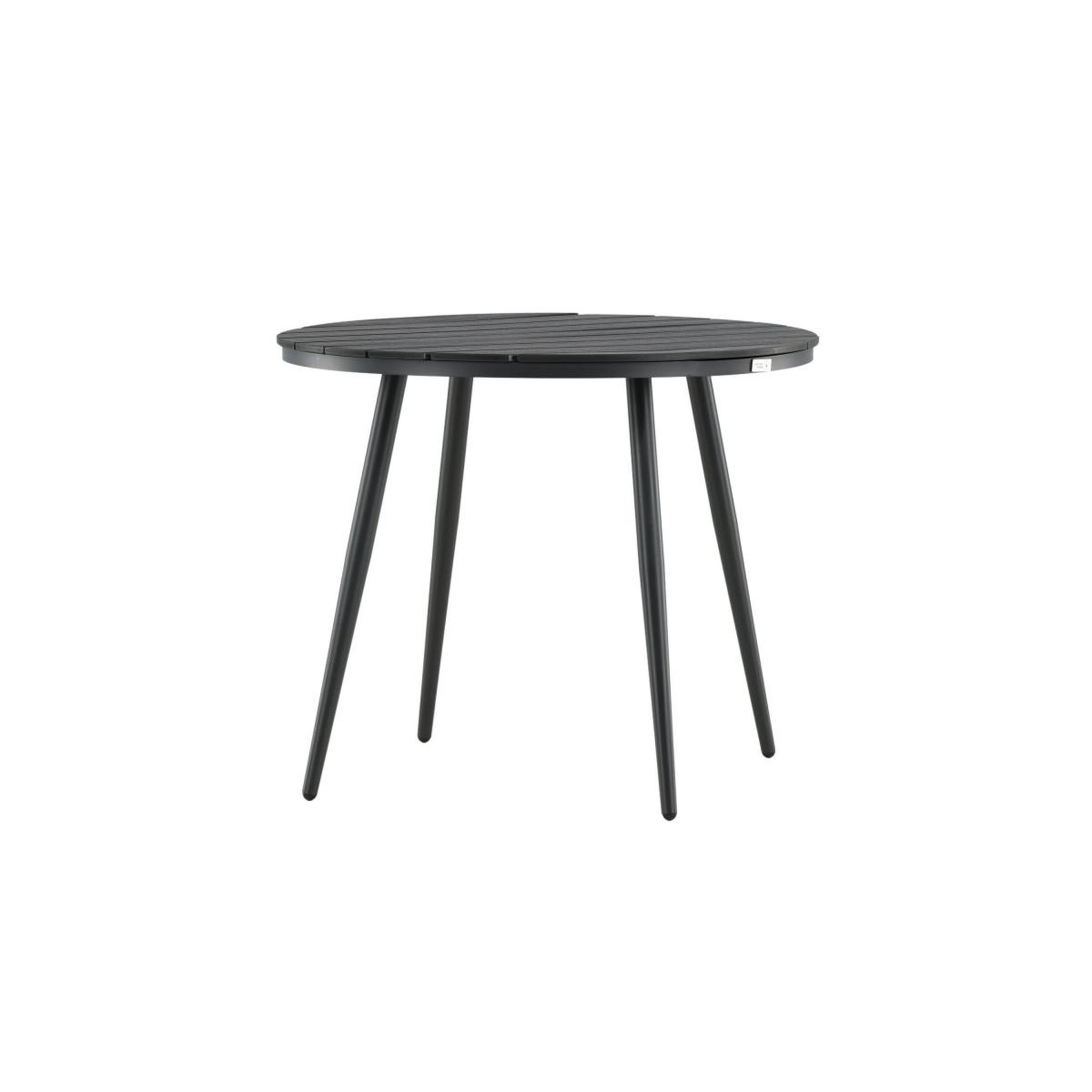 Voir la diapositive 3 : Paris Prix Table de jardin ronde  break  90cm noir