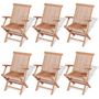 Voir la diapositive 4 : VIDAXL Ensemble a manger d'exterieur 7 pcs Bois de teck solide