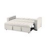 Voir la diapositive 3 : CONCEPT USINE Canapé convertible 3 places en tissu beige NOHO