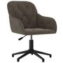 Voir la diapositive 2 : VIDAXL Chaise pivotante de bureau Gris fonce Velours