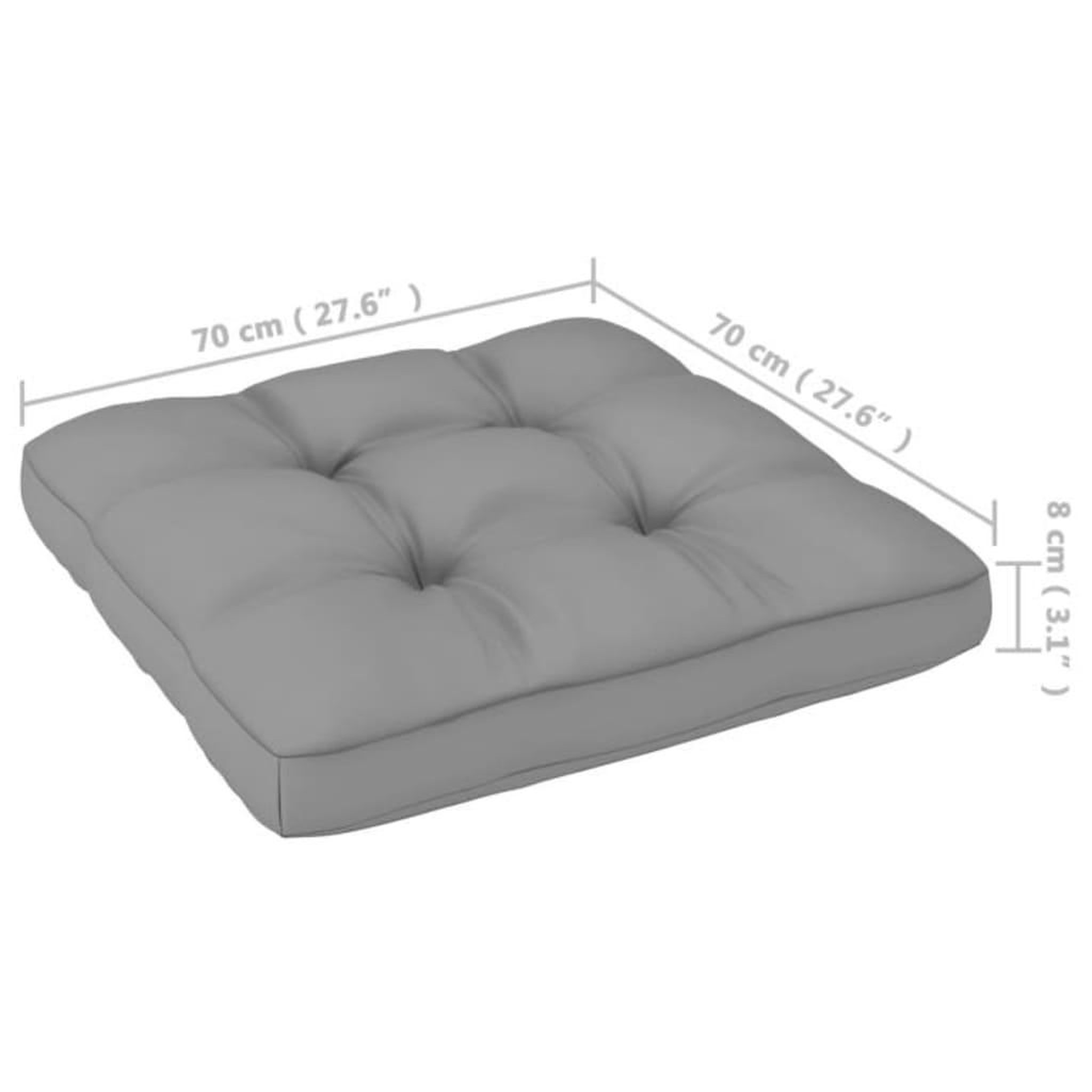 Voir la diapositive 6 : VIDAXL Salon de jardin 5 pcs avec coussins bois de pin massif