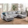 Voir la diapositive 1 : LISA DESIGN Rune - canapé panoramique - 7 places - style scandinave - droit