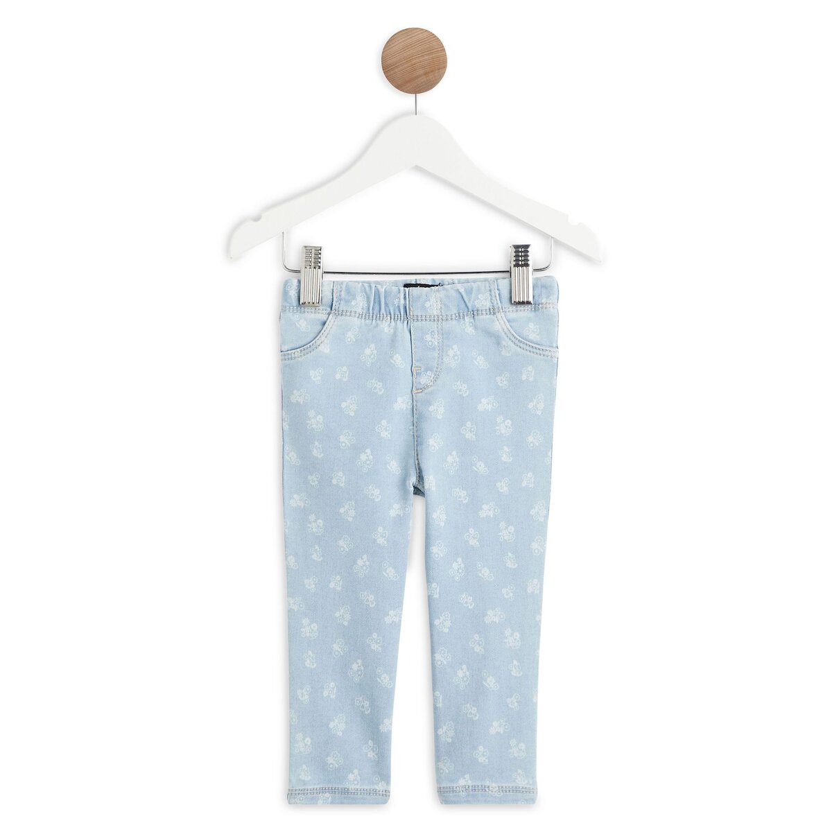 INEXTENSO Jean à fleurs bébé fille
