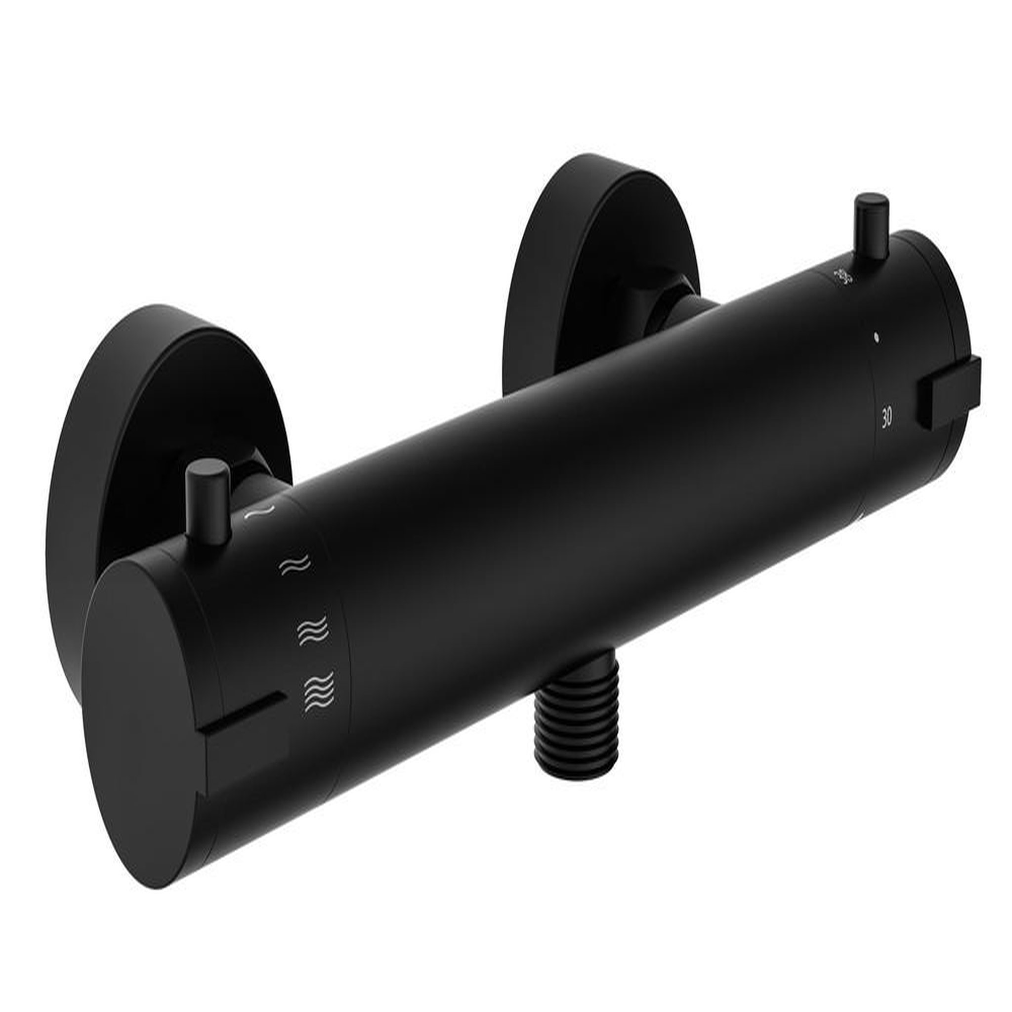 CENTRALE BRICO Mitigeur thermostatique LONDON noir mat - pour douche