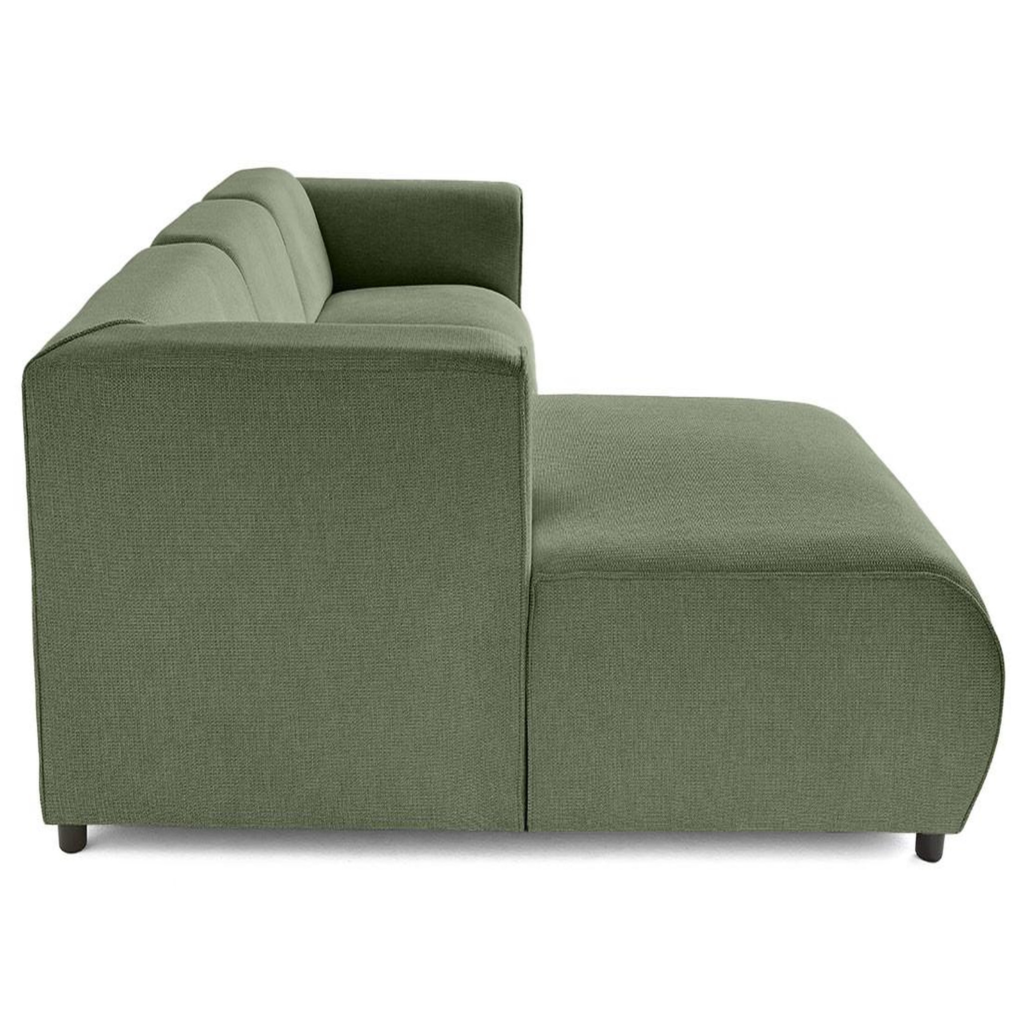 Voir la diapositive 5 : LISA DESIGN Suaro - canapé modulable d'angle gauche 4 places en tissu texturé