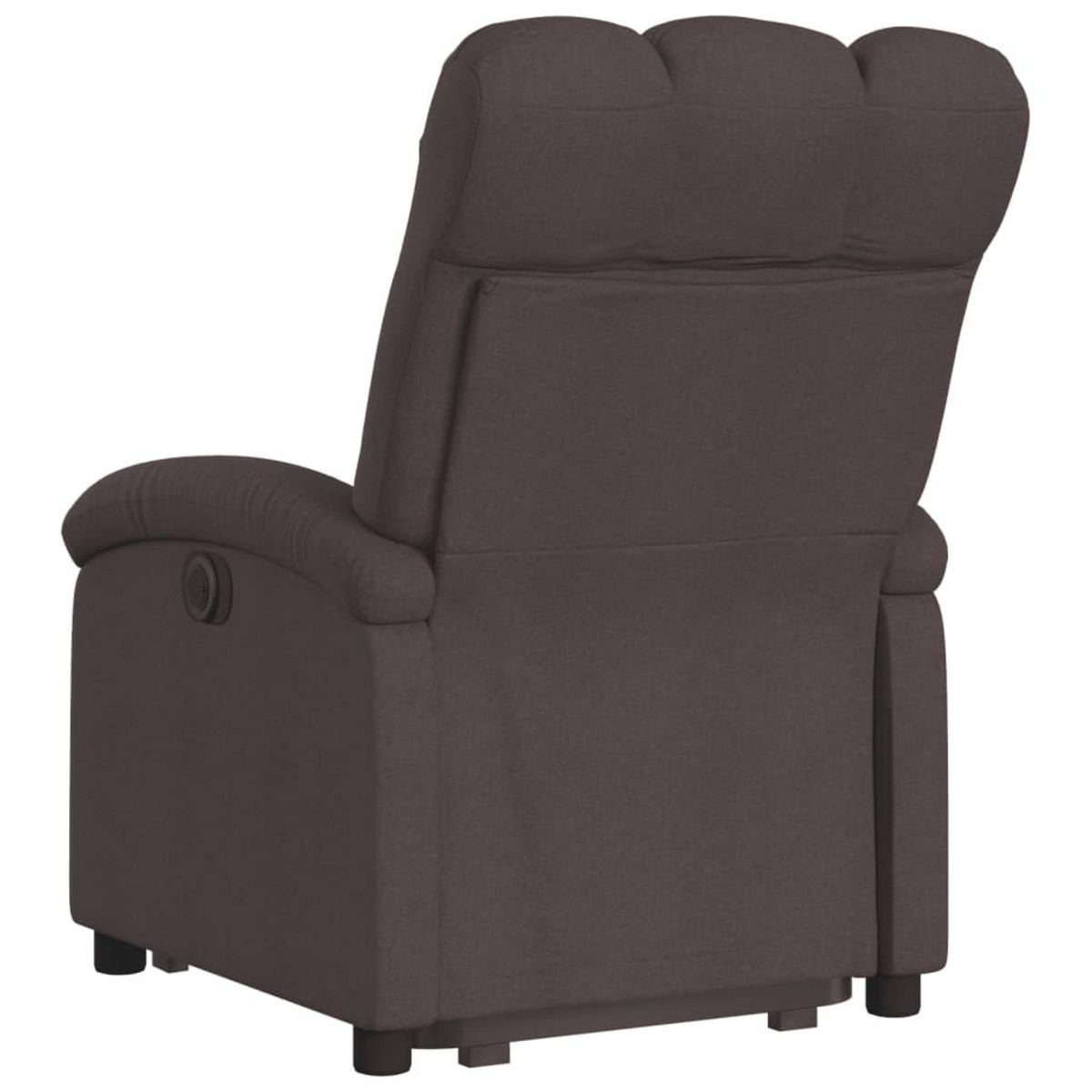 VIDAXL Fauteuil inclinable marron fonce tissu