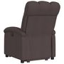 Voir la diapositive 4 : VIDAXL Fauteuil inclinable marron fonce tissu
