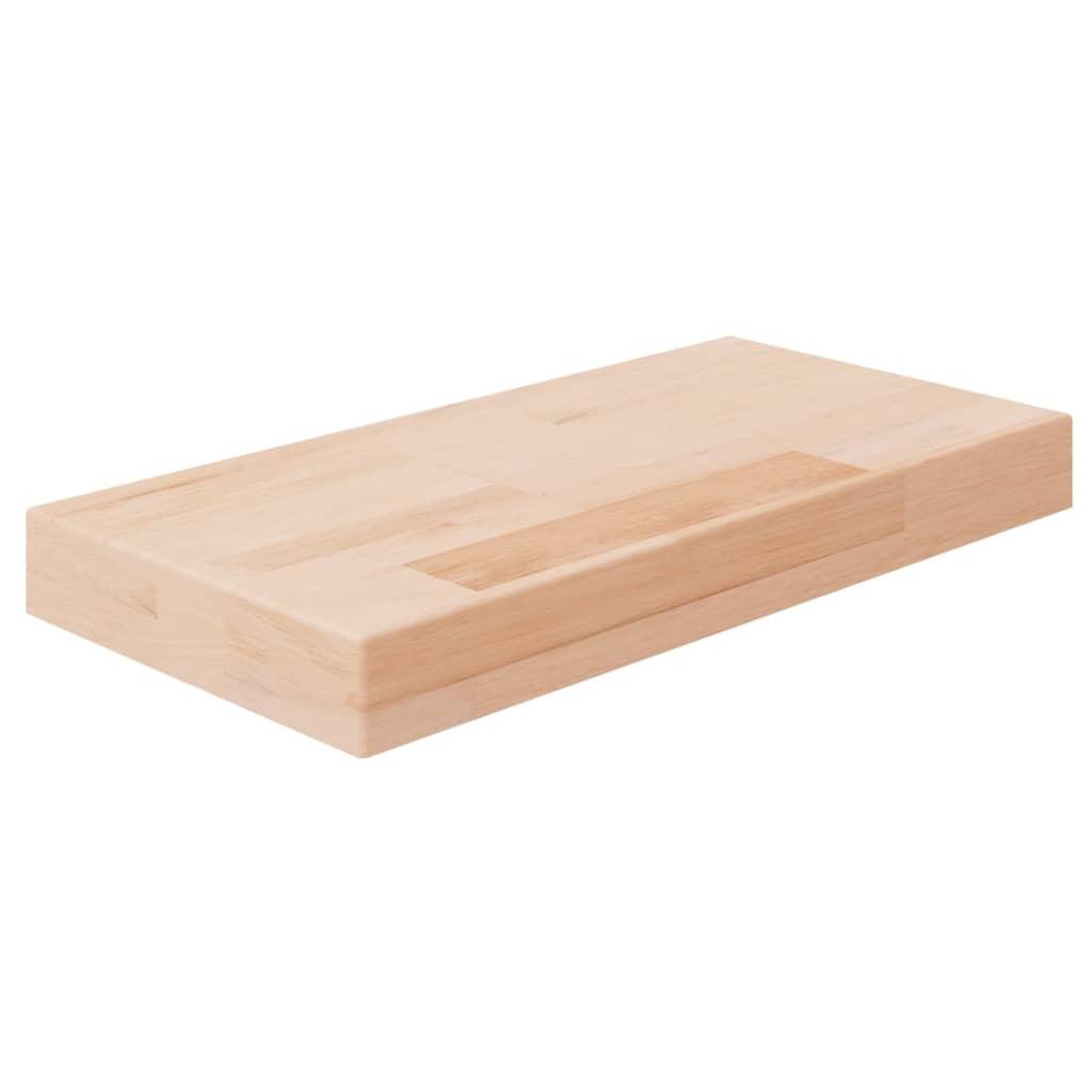 Voir la diapositive 1 : VIDAXL Panneau d'etagere 40x20x4 cm Bois de chene massif non traite