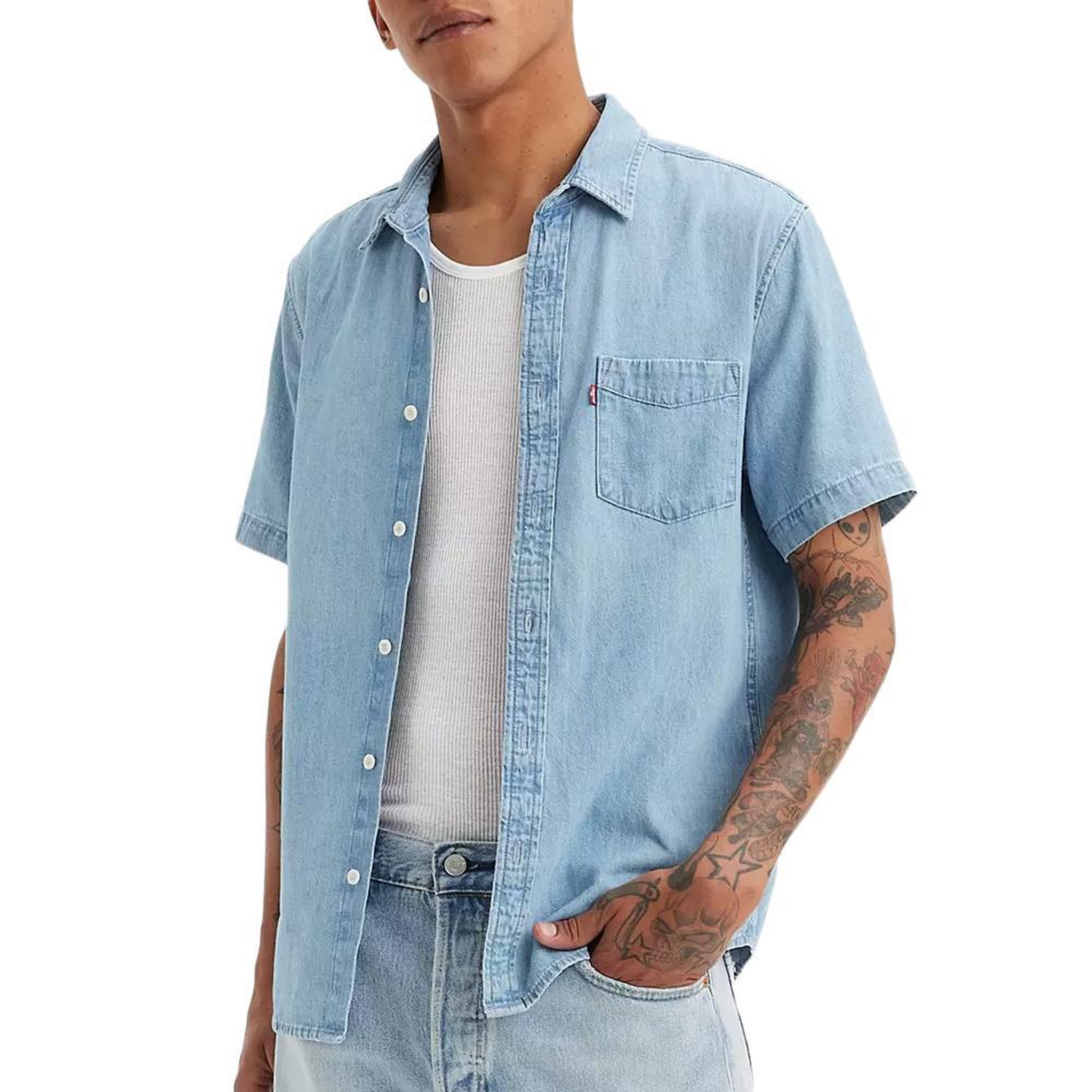 Levi's Chemise  Clair Homme  evi's Classic. Coloris disponibles : Bleu