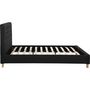 Voir la diapositive 4 : Habitat et Jardin Lit double  Emmy  - 140 x 190 cm - Gris