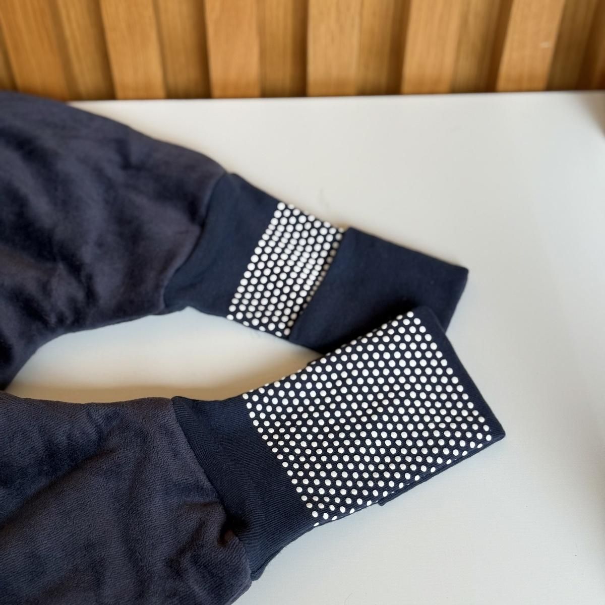 Petit Béguin Turbulette TOG 2 en velours avec pieds retroussables et manches amovibles Charly