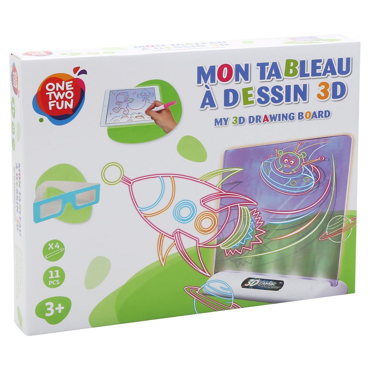 One Two Fun Mon tableau à dessin 3D