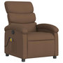 Voir la diapositive 3 : VIDAXL Fauteuil de massage inclinable Marron Tissu