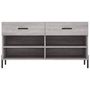 Voir la diapositive 6 : VIDAXL Banc à chaussures sonoma gris 102x35x55 cm bois d ingénierie