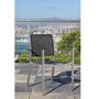 Voir la diapositive 1 : Fauteuil de jardin empilable 55x58x85cm aluminium CASSIS