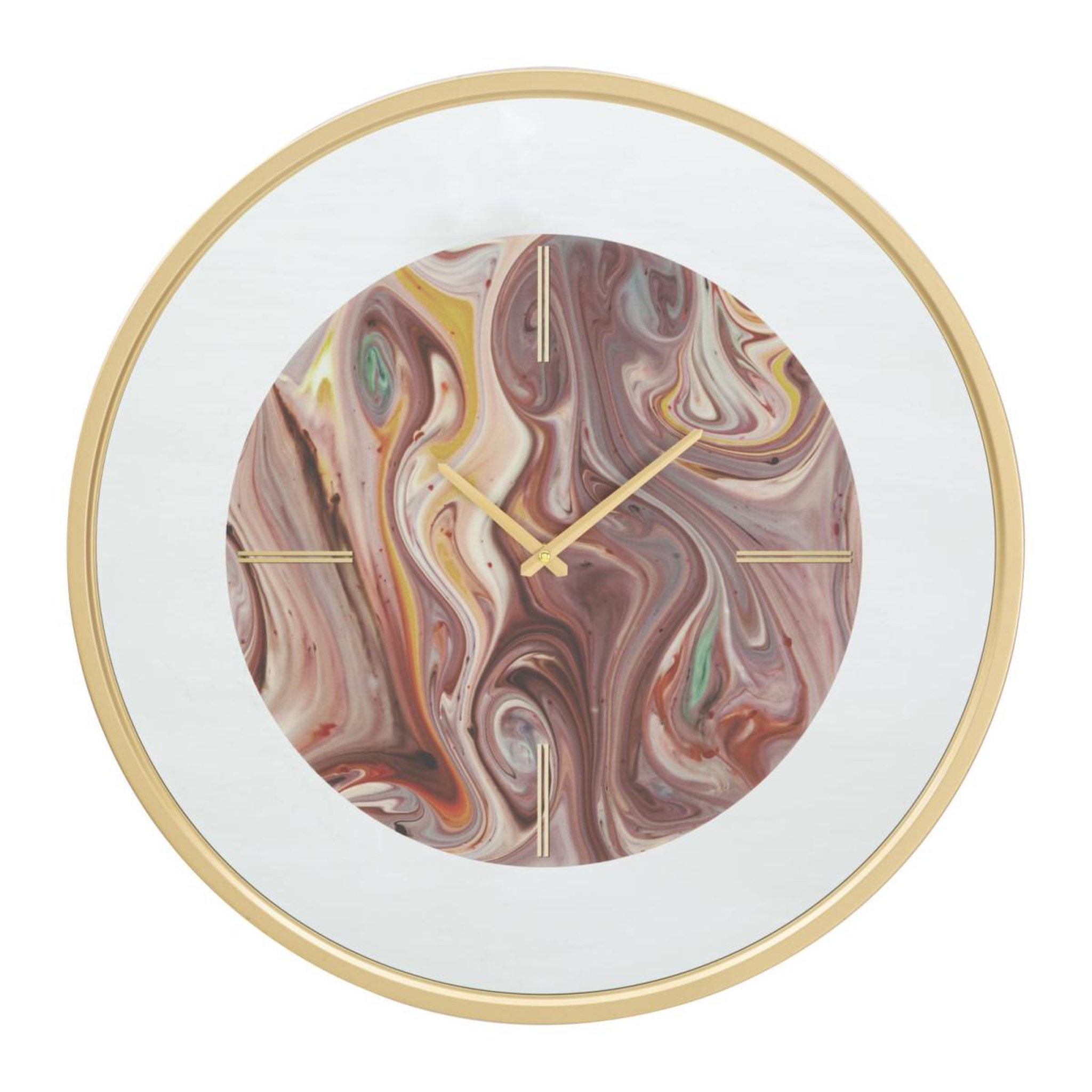 Paris Prix Horloge murale en verre  miroir mix  60cm multicolore