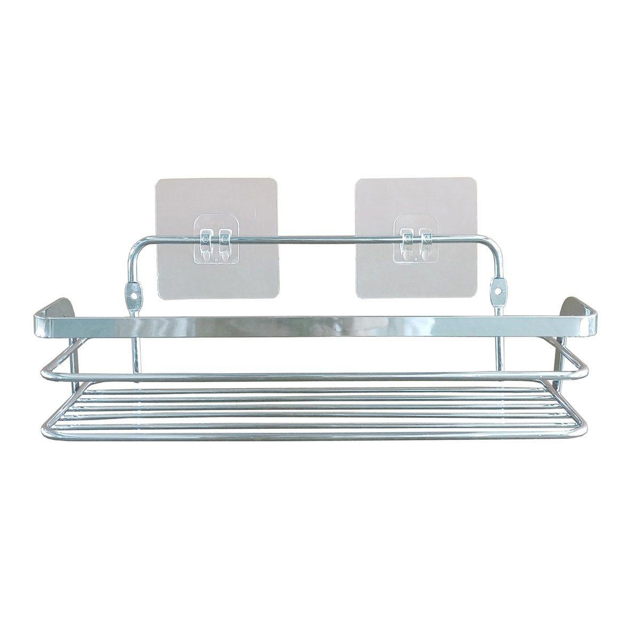Douceur d'Intérieur Panier de douche adhésif  filaire premium  26cm chrome