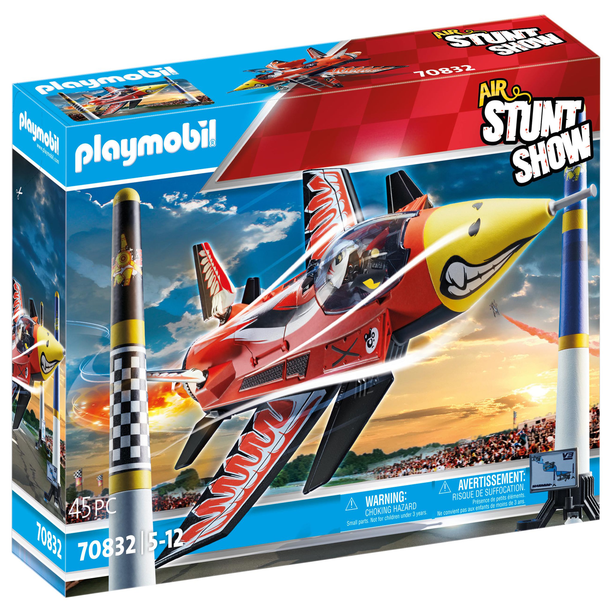 Voir la diapositive 1 : PLAYMOBIL 70832 - Air Stuntshow Jet "Aigle"
