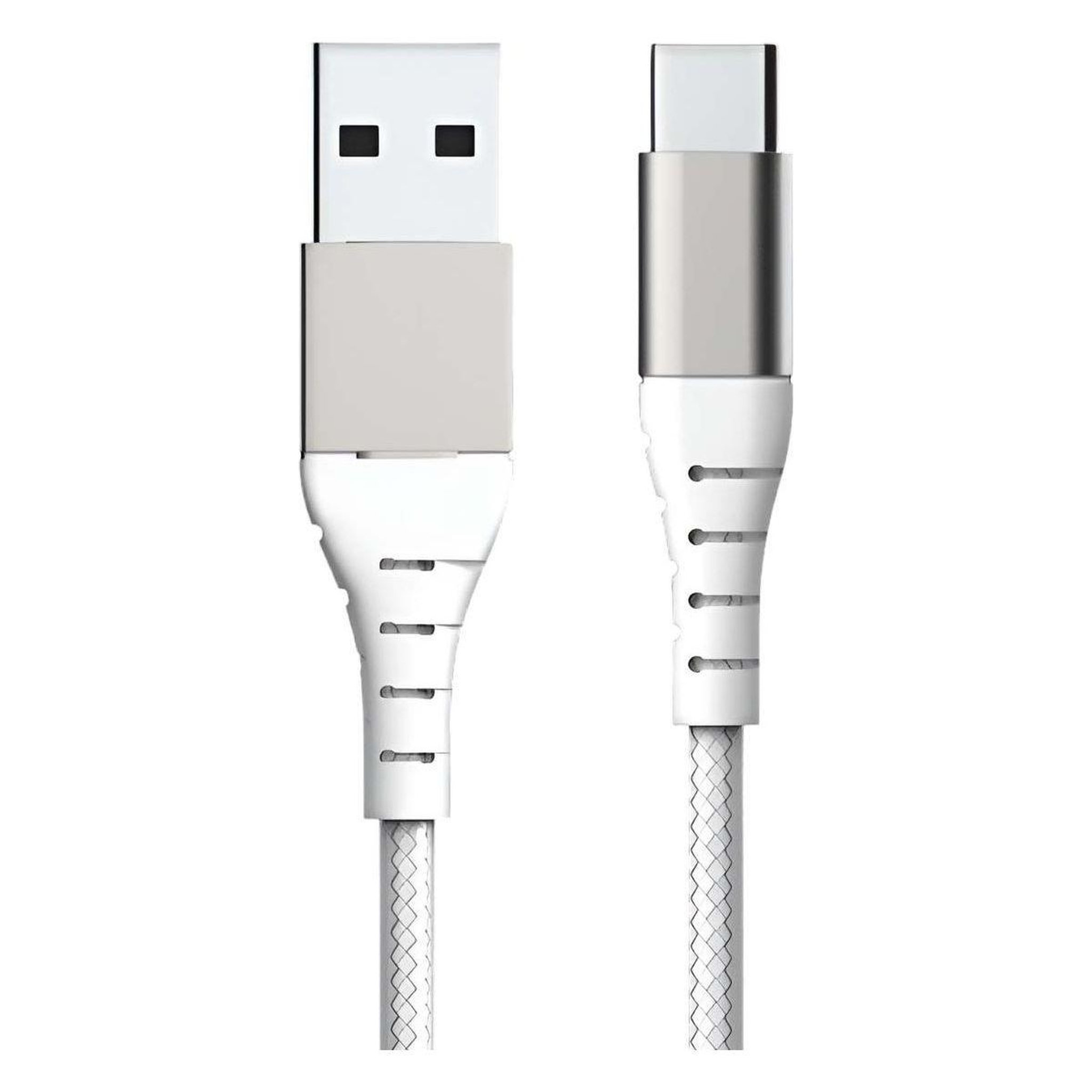 Voir la diapositive 2 : FORCE POWER Câble USB USB-A / USB-C 2m blanc