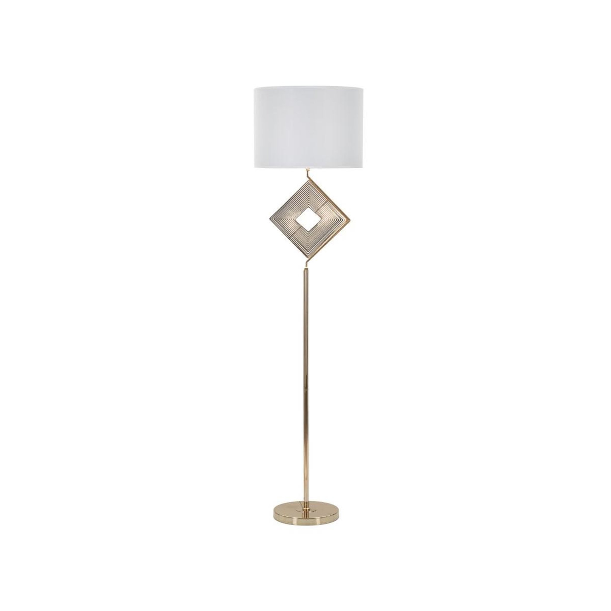 Paris Prix Lampadaire en métal  move  161cm or & blanc