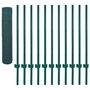 Voir la diapositive 3 : VIDAXL Cloture en grillage metallique avec poteaux Acier 25x0,75m Vert