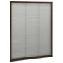 Voir la diapositive 3 : VIDAXL Moustiquaire plissee pour fenetre Aluminium Marron 60x80 cm