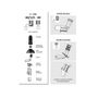 Voir la diapositive 2 : Ubbink Kit 2 en 1 CHEMILUX B22p B23p simple paroi D80 noir entrée plafond et mural UBBINK 184448
