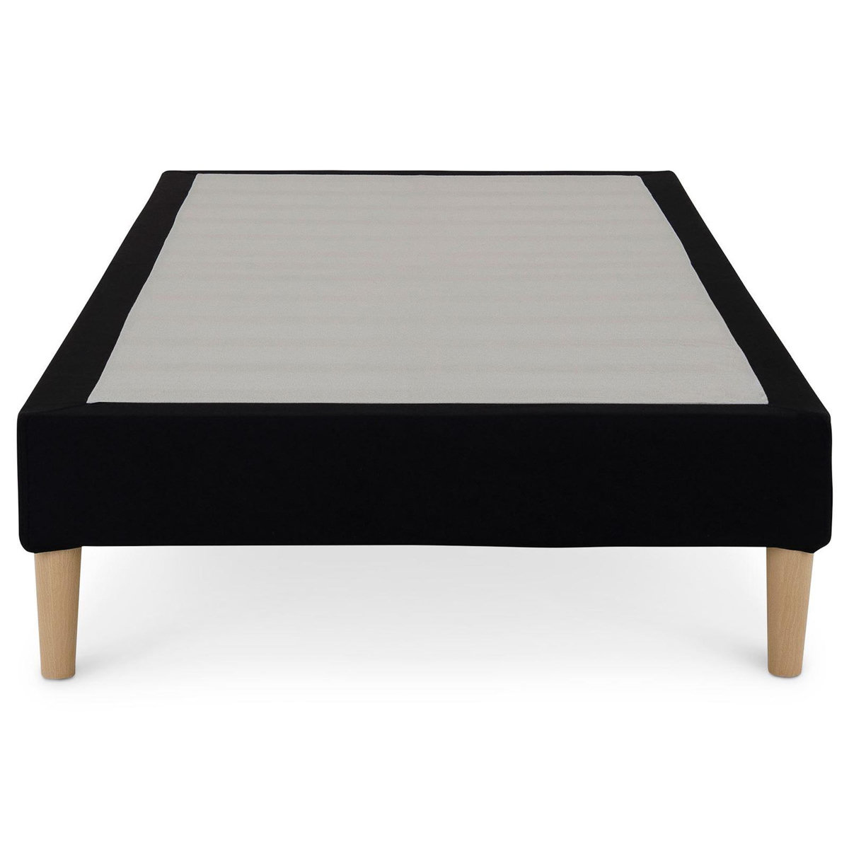 IDIMEX Sommier tapissier PAIMPOL 90 x 190 cm revêtement tissu