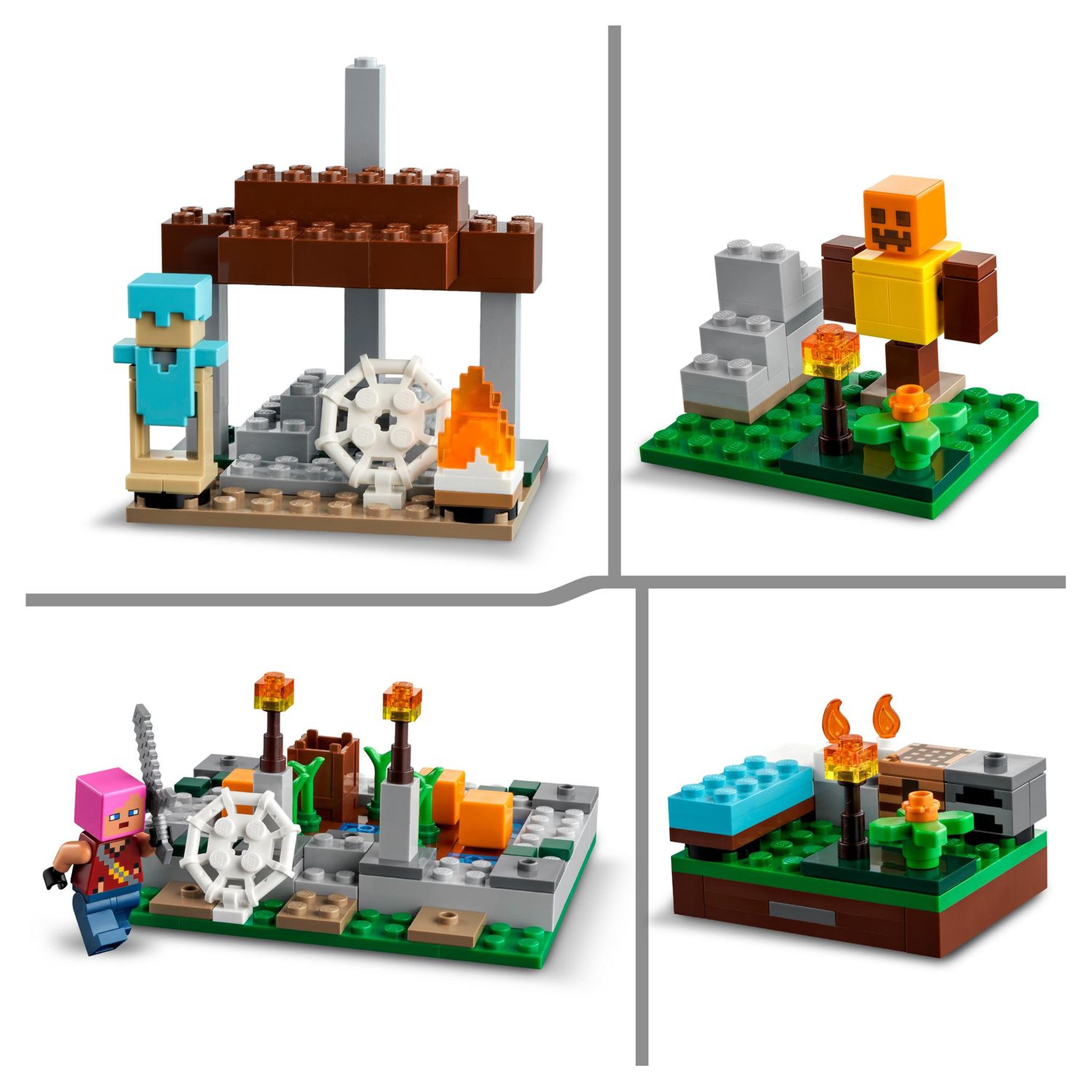 Voir la diapositive 6 : LEGO Minecraft 21190 Le Village Abandonné, Jouet Construction, Maison avec Figurine Zombie