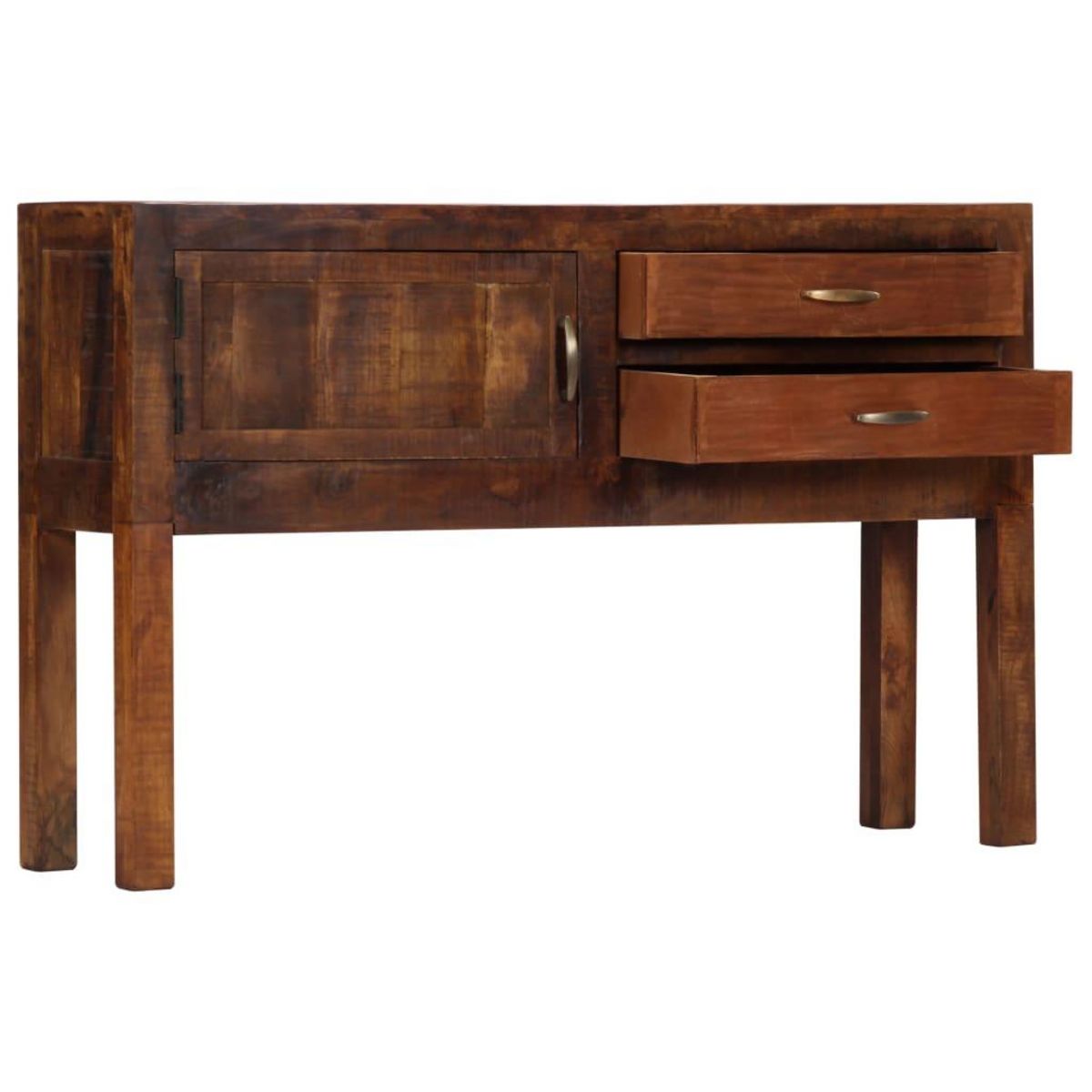 VIDAXL Buffet 118x30x75 cm Bois de manguier massif