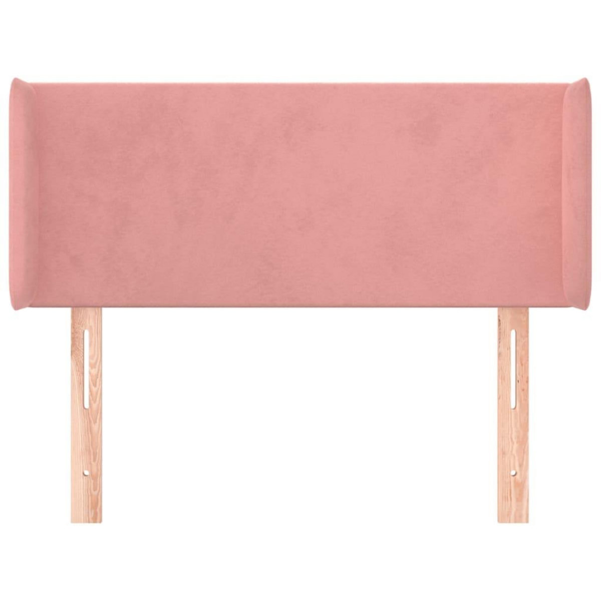 VIDAXL Tete de lit avec oreilles Rose 83x16x78/88 cm Velours