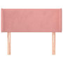 Voir la diapositive 3 : VIDAXL Tete de lit avec oreilles Rose 83x16x78/88 cm Velours