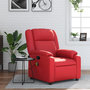 Voir la diapositive 1 : VIDAXL Fauteuil de massage inclinable rouge similicuir
