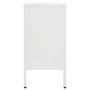 Voir la diapositive 4 : VIDAXL Buffet Blanc 105x35x70 cm Acier et verre trempe