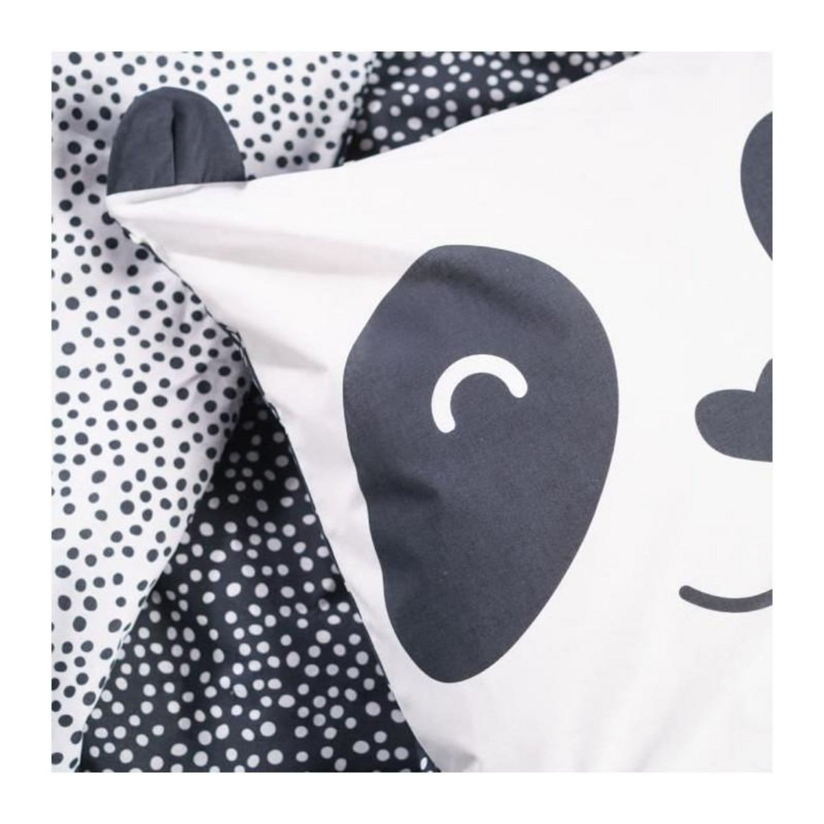 Today Parure de lit TODAY - housse de couette 140x200 + 2 taies d'oreiller 63x63 - 1 personne - FUNNY2.8 - Vert