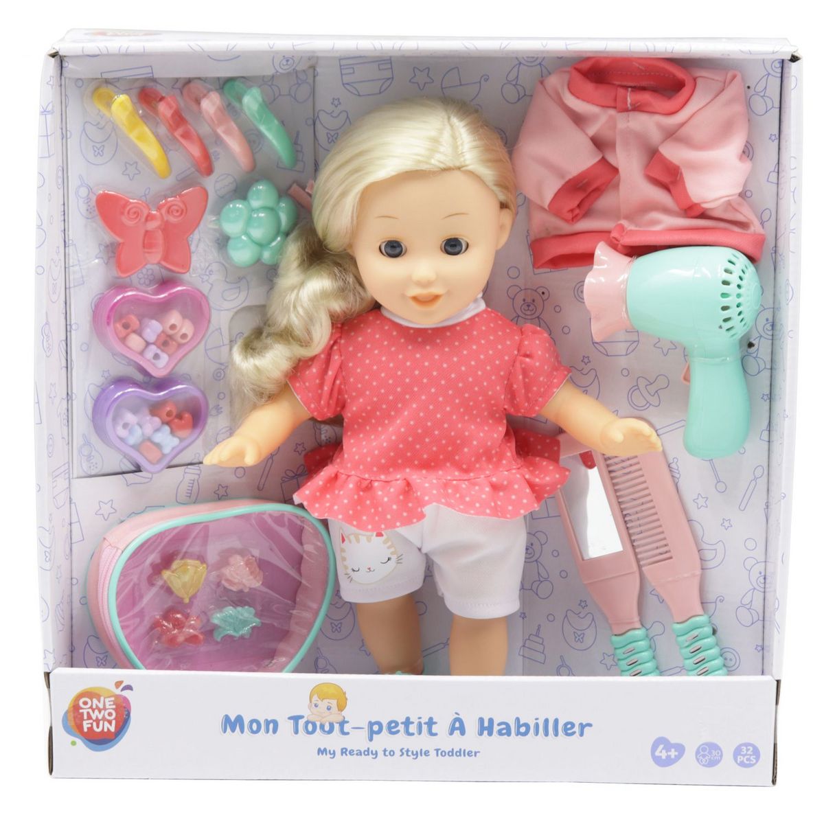 One Two Fun Mon tout-petit à habiller + accessoires