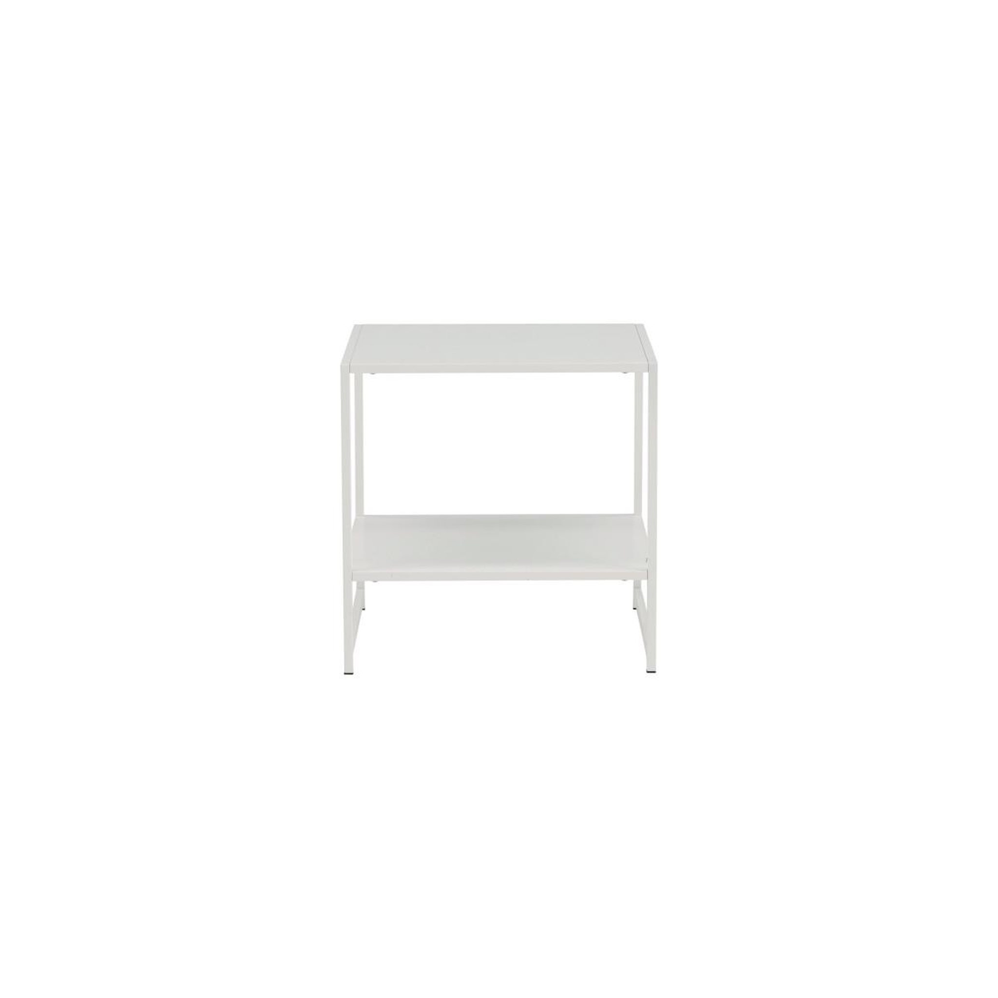 Voir la diapositive 2 : Paris Prix Table d'appoint avec étagère  staal  50cm blanc