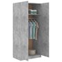 Voir la diapositive 4 : VIDAXL Garde-robe Gris beton 80x52x180 cm Bois d'ingenierie