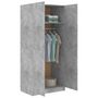 Voir la diapositive 4 : VIDAXL Garde-robe Gris beton 80x52x180 cm Bois d'ingenierie