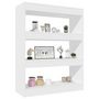 Voir la diapositive 4 : VIDAXL Bibliotheque/Cloison Blanc 80x30x103 cm Bois d'ingenierie