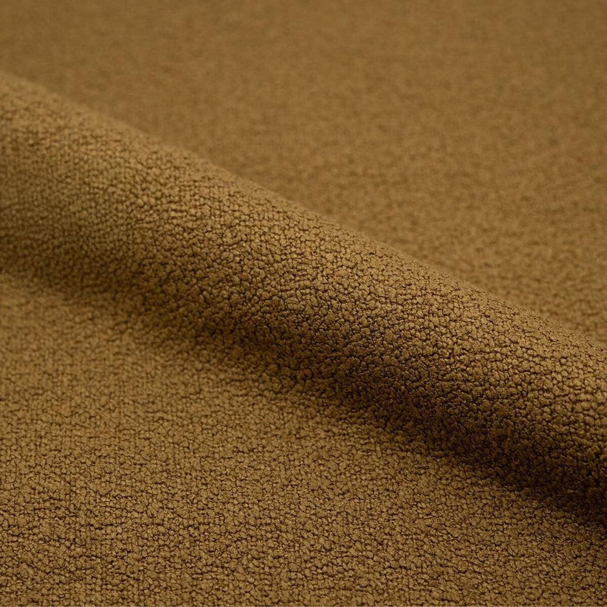 Rendez vous déco Lot de 2 chaises jaunes en tissu bouclette et pied en métal - Groom