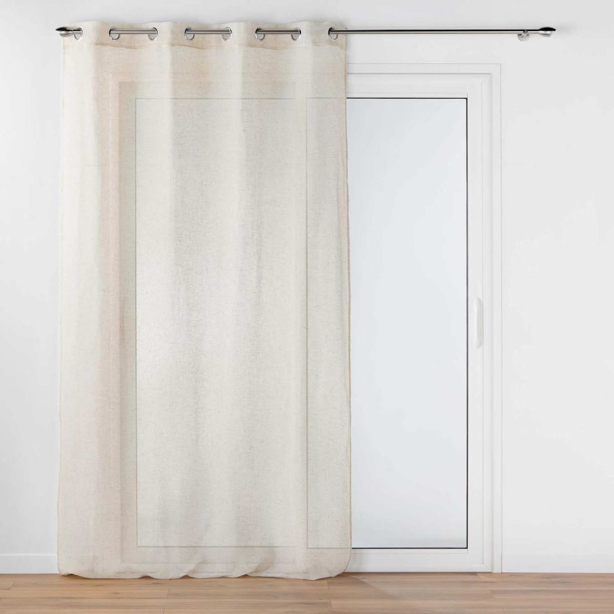 Douceur d'Intérieur Rideau voilage à œillets  aline  140x240cm beige